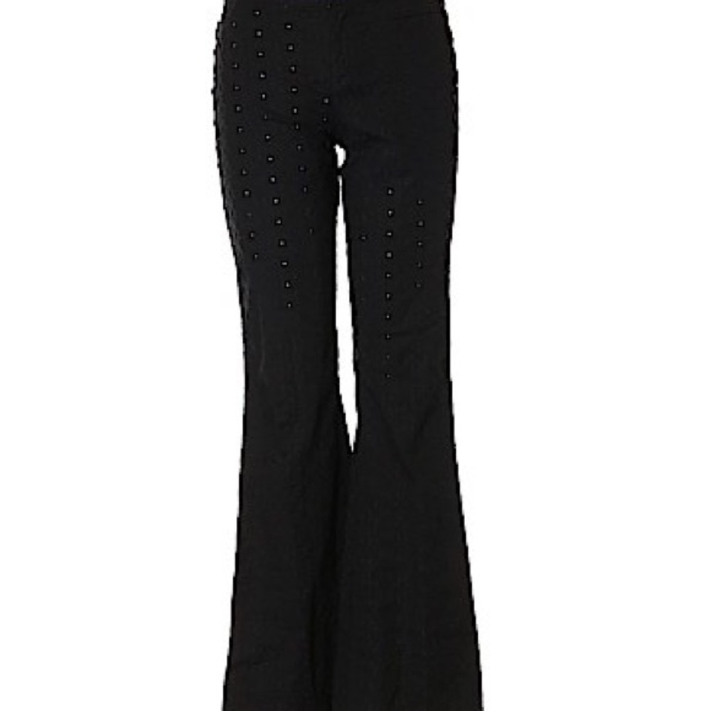 Moschino Black Pattern Casual Pants - Picture 2 of 8